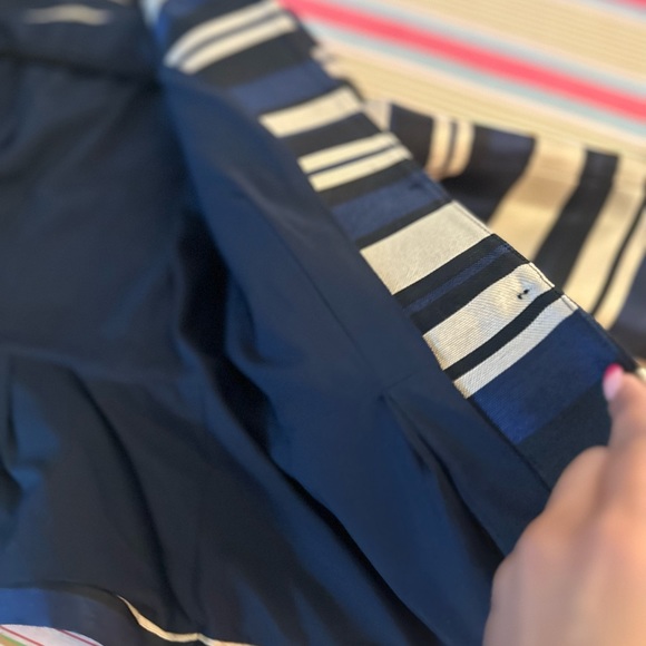 ANN TAYLOR Midnight Stripe Peplum
Suit Jacket/Blazer-SZ.4 - Picture 4 of 11